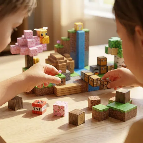 Minecraft magnetne kockice, slika 2 od 3